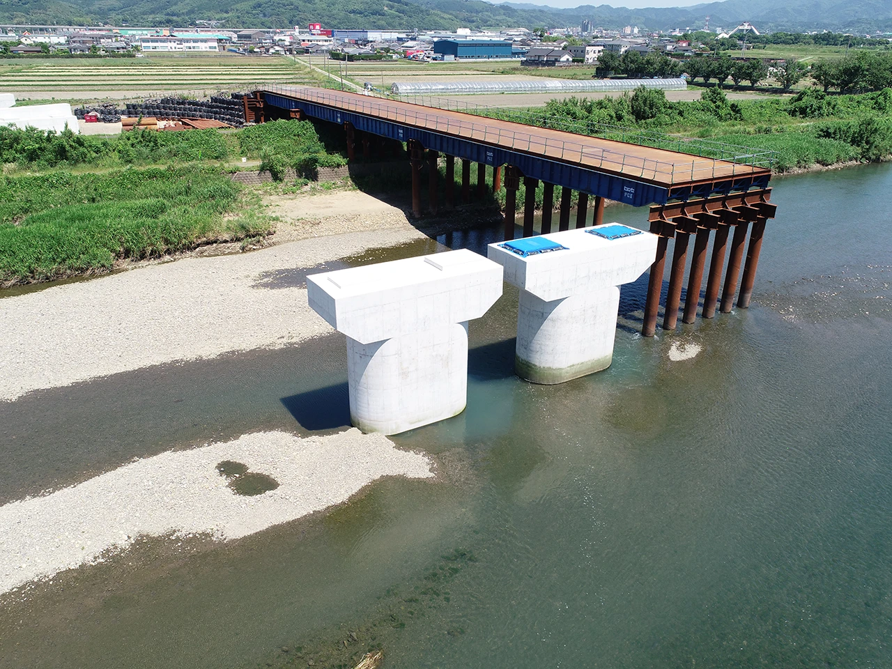 鹿児島3号米之津川橋下部工(P52)2期工事